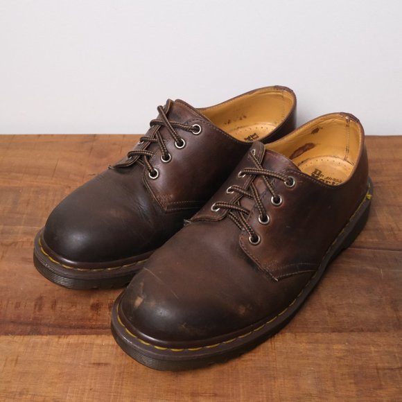 Doc Martens mens oxfords Made in England leather Brown Size 9 - Picture 6 of 11